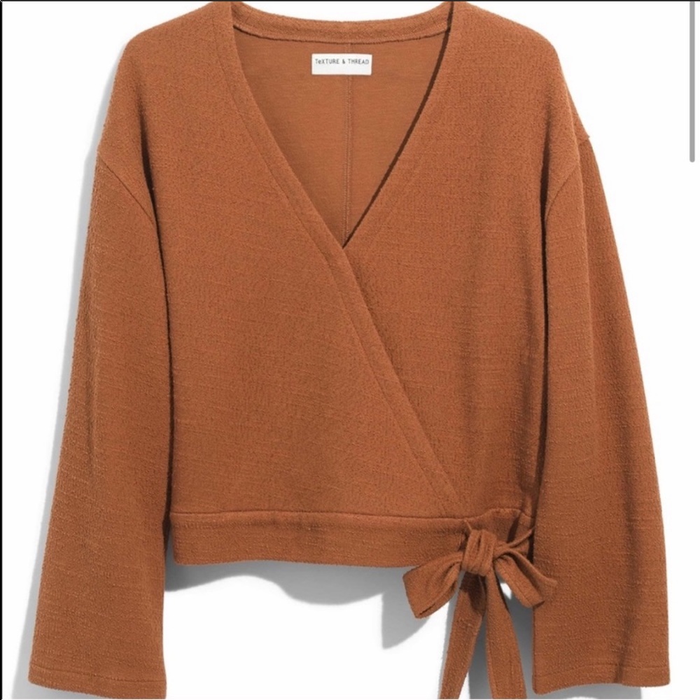Madewell Texture and Thread wrap shirt